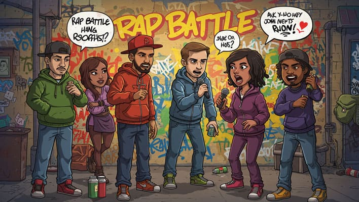 Rap battle roasts that rhyme clean